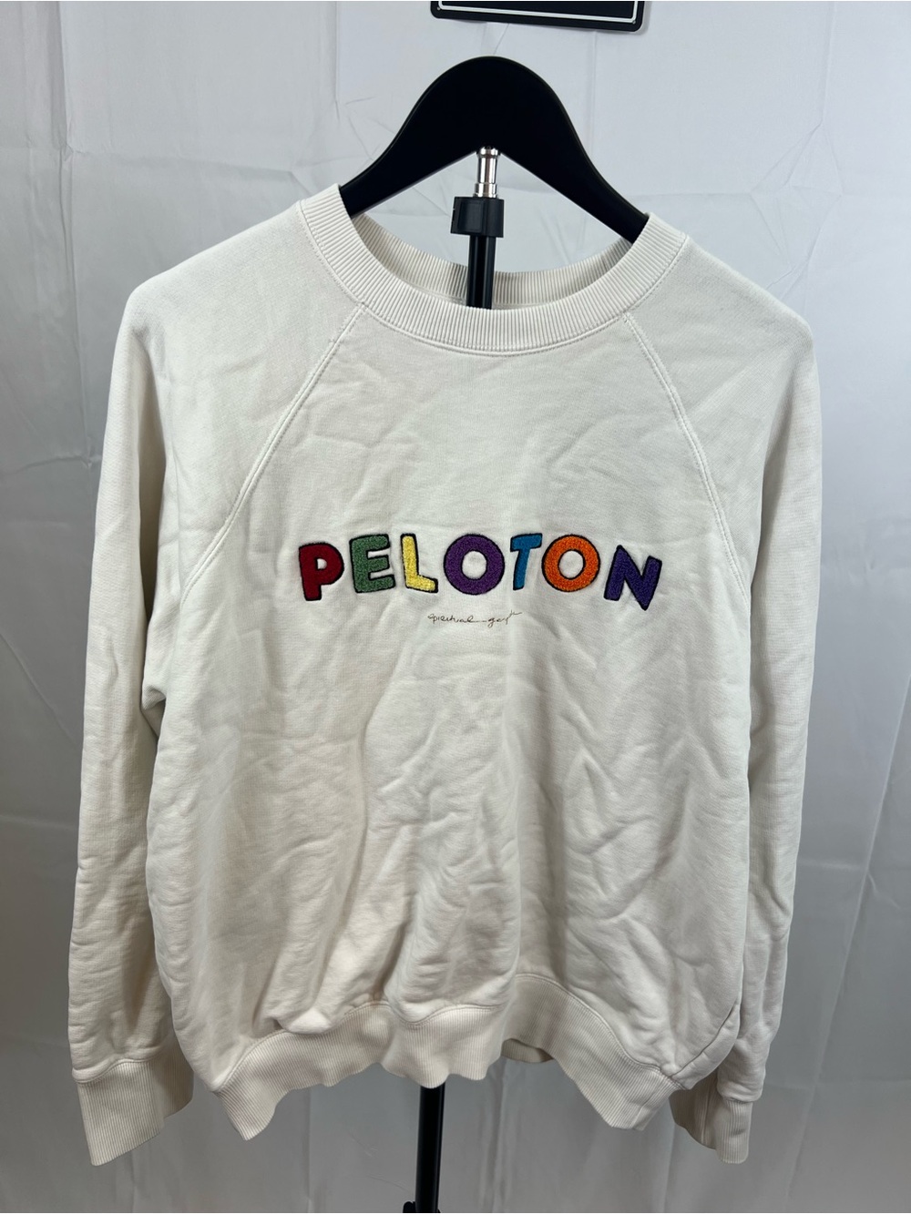 Peloton X Spiritual Gangster Crewneck Sweatshirt Embroidered Size Large